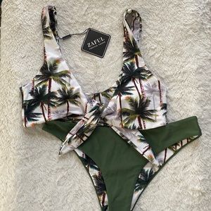 Zaful | Tropical Bikini Set | M